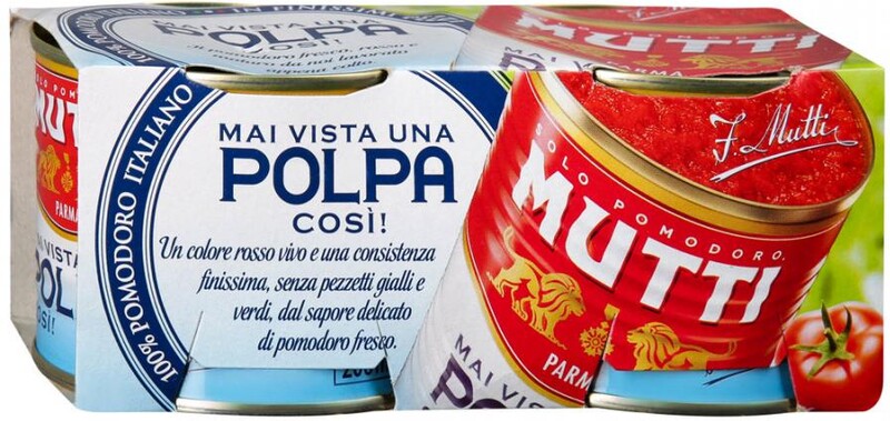 Томаты Mutti резаные кубиками в томатном соке, 2*210г