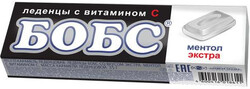 Кондитерские изделия Фру-фру Леденцы БОБС экстра ментол с вит.С 35 гр.