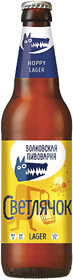 Пиво Волковская Пивоварня Светлячок светлое нефильтрованное 5%, 450мл