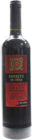 Вино Espiritu de Chile Cabernet Sauvignon SemiSweet, 0.187 л