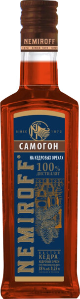 Напиток спиртной Nemiroff Самогон на кедровых орехах 38%, 250мл
