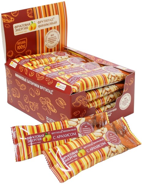 Батончик Фруктовая Энергия Фрутилад Финиковый с арахисом, 42 г