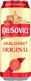 Пиво Krusovice Kralovska Original светлое 4.2%, 500 мл., ж/б