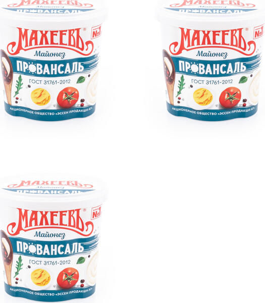 Майонез Махеевъ Сметанный 50,5% ведро, 0.80кг