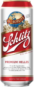 Пиво Schlitz Премиум Хеллес светлое пастеризованное 5%, 430 мл