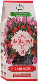 Напиток Емельяновская Биофабрика Иван-чай чайный листовой с клубникой 50 г