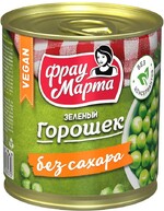Горошек Фрау Марта зеленый без сахара 310г