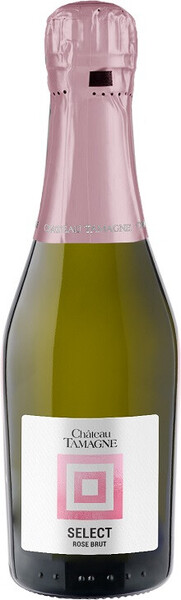 Вино игристое розовое брют «Chateau Tamagne Select Rose Brut», 0.2 л