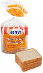 Хлеб Harry's American Sandwich Сандвичный пшеничный с отрубями 515г