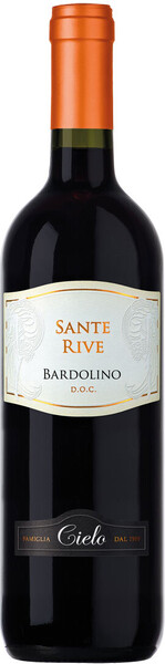 Вино красное сухое «Sante Rive Bardolino» 2021 г., 0.75 л