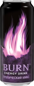Энергетический напиток Burn Тропический Микс, 250 мл., ж/б
