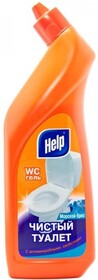 Чистящий гель Help Чистый туалет Морской бриз