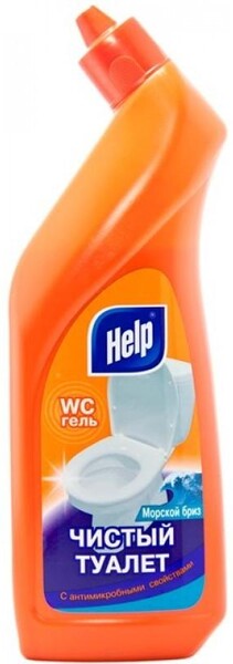 Чистящий гель Help Чистый туалет Морской бриз