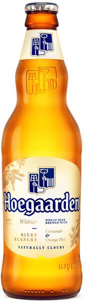 Пивной напиток Хугарден нефильтрованный пастеризованный 4,9%, 1л ПЭТ АБ ИнБев Эфес