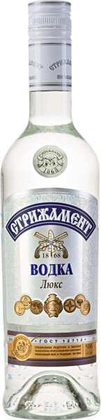 Водка Стрижамент Люкс 40%, 500мл