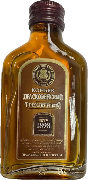 Коньяк Прасковейский 3-летний 40%, 100мл