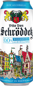 Пиво безалкогольное Otto Von Schrodder Hefeweizen 0,5% 0,5л