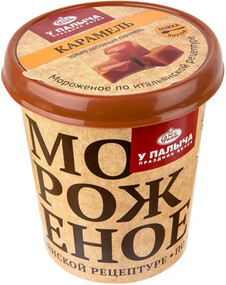 Мороженое сливочное У Палыча со вкусом карамели 320г