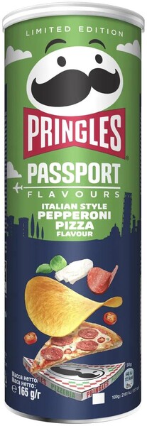 Чипсы Pringles Passport Flavours картофельные, со вкусом итальянской пиццы Пепперони, 165 г