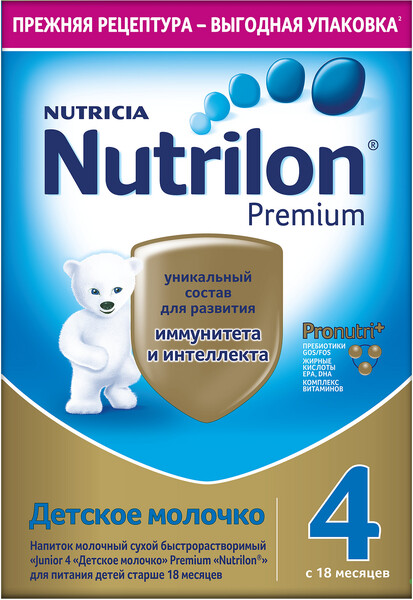 Смесь Nutrilon Premium 4 молочная с 18 месяцев 600г