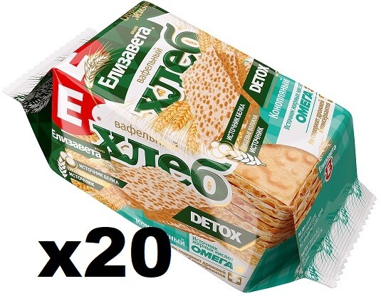 Вафельный хлеб Елизавета конопляный 80 гр., флоу-пак