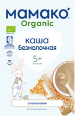 Каша Мамако Organic спельтовая безмолочная быстрорастворимая с 5 месяцев 200 г