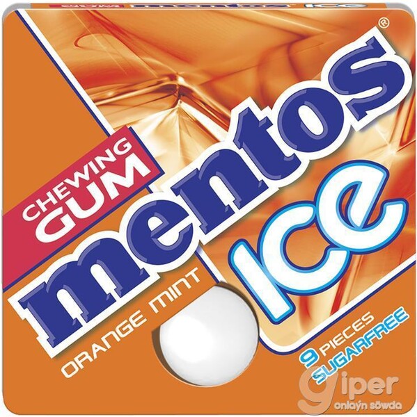 Жевательная резинка Mentos апельсин/мята, 12,9 гр., блистер