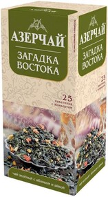 Чай Азерчай Загадка Востока яблоко и айва, 25 пакетиков, картон