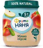 Пюре «ФрутоНяня» яблоко персик с 5 мес., 100 г
