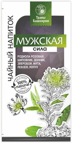 Напиток чайный «Травы Башкирии» Мужская сила, 20x2 г