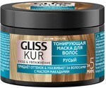 Маска тонирующая для волос 2-в-1 Gliss Kur Русый ухаживает за волосами с маслом макадами, 150 мл