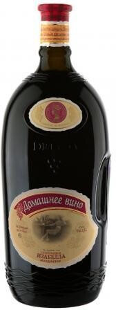 Вино домашнее Driada Изабелла Молдавская красное полусладкое 11 % алк., Молдова, 1,5 л