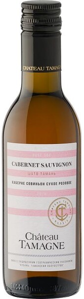 Вино Chateau Tamagne Каберне Совиньон розовое сухое 13 % алк., Россия, 0,187 л