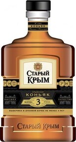 Коньяк Старый Крым, 40% 3 года выдержки, Россия, 250 мл., стекло