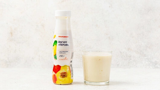 Йогурт питьевой «Персик» 1,2%