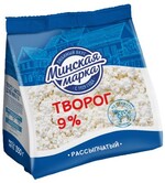 Творог рассыпчатый  Минская  марка 9% 350 гр., флоу-пак