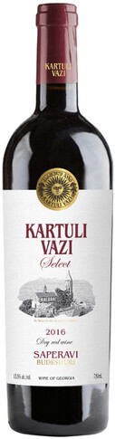 Вино Kartuli Vazi Select Saperavi Budeshuri 2016 0.75 л