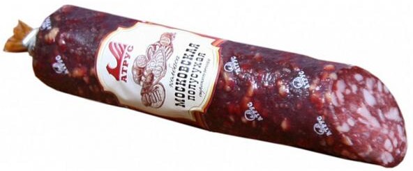 Колбаса сырокопченая «Атрус» Московская вес