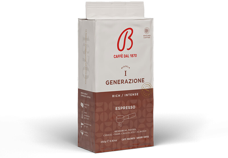 Кофе молотый Barbera I GENERAZIONE Espresso, 250 гр.