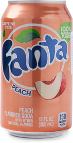 Напиток безалкогольный Fanta Peach сильногазированный Coca-Cola Company 0.355л железная банка США