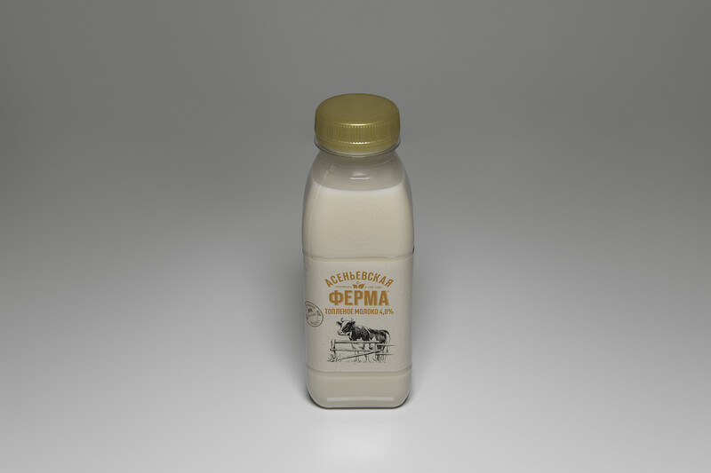 Молоко Асеньевская ферма Топленое 4% 330мл