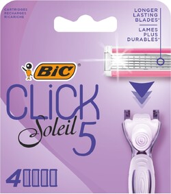 Сменная кассета для бритвенной системы Bic Click 5 Soleil, 4 шт