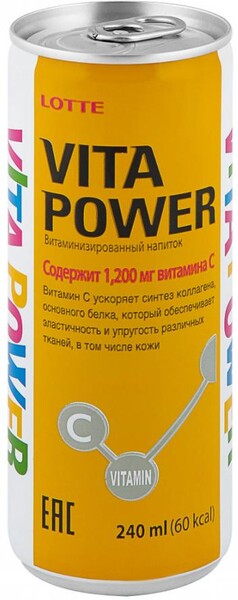 Напиток Lotte Vita Power витаминизированный 0.24 л