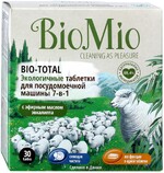 Таблетки для посудомоечной машины BIO MIO Экологичные, 30шт Дания, 30 шт