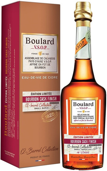 Кальвадос «Boulard VSOP Bourbon Cask Finish» в подарочной упаковке, 0.7 л