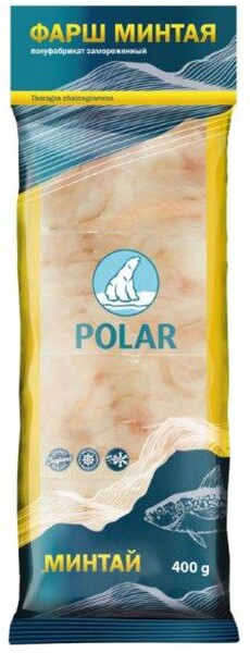 Фарш минтая POLAR порционный замороженный, 400 г