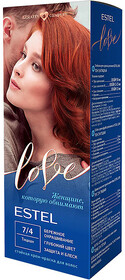 Стойкая крем-краска для волос Estel Love тон 7/4 Тициан, 0.12л