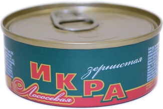 Икра горбуши Московский Рыбокомбинат зернистая ж/б 95 г