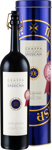 Граппа «Grappa di Sassicaia» в тубе, 0.5 л