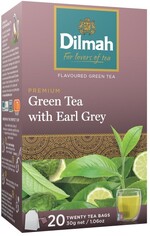Чай зеленый Dilmah Эрл Грей 20 пакетиков
